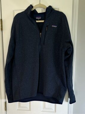 Patagonia Men's Navy Half-Zip Better Sweater Pullover